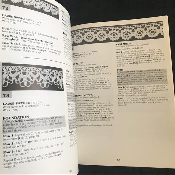 Vtg Leisure Arts Crochet 99 Edgings 54 Pages Leaflet #2876 Crocheted 1996 - Picture 6 of 7